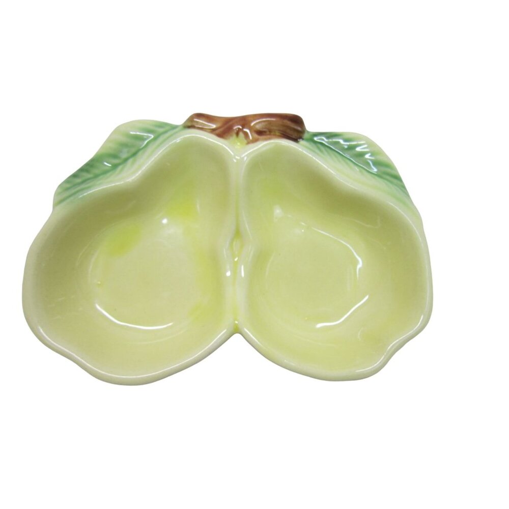 Vintage Belmar of CA USA Pottery Yellow Pear Bowl Candy &‎ Nut Dish